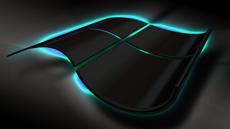 glowing windows logo
