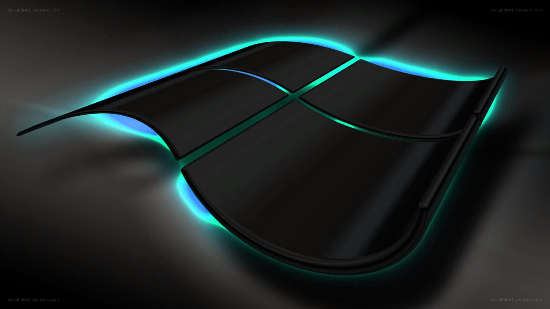 glowing windows logo