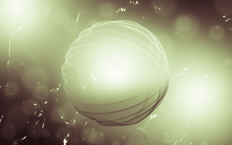 Glowing Wireframe Sphere