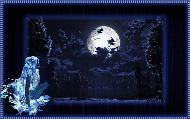 Glowing Woman in Forest