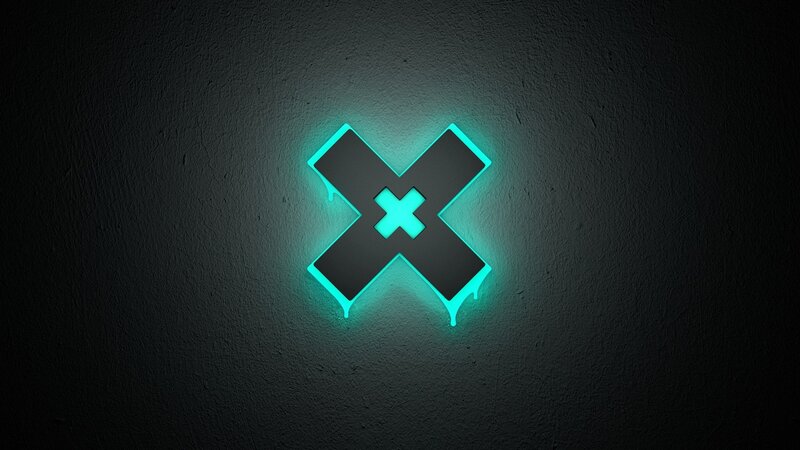 Glowing X Logo