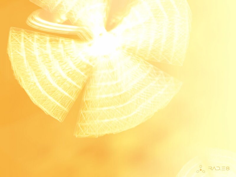 glowing yellow abstract design