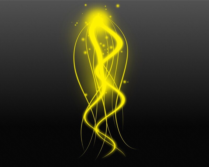 glowing yellow energy swirl