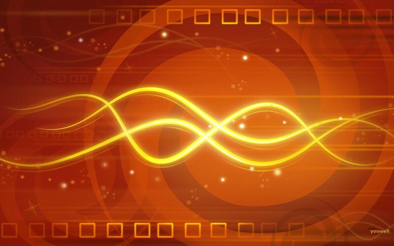 Glowing Yellow Lines — Orange, Dynamic