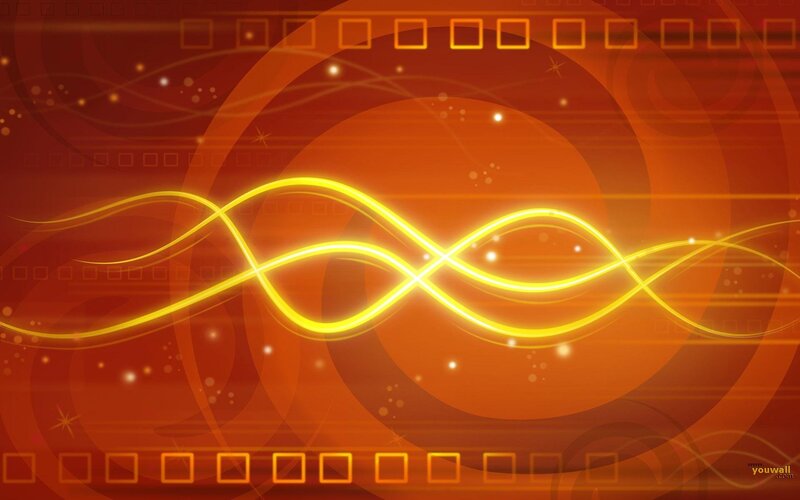 Glowing Yellow Lines — Orange