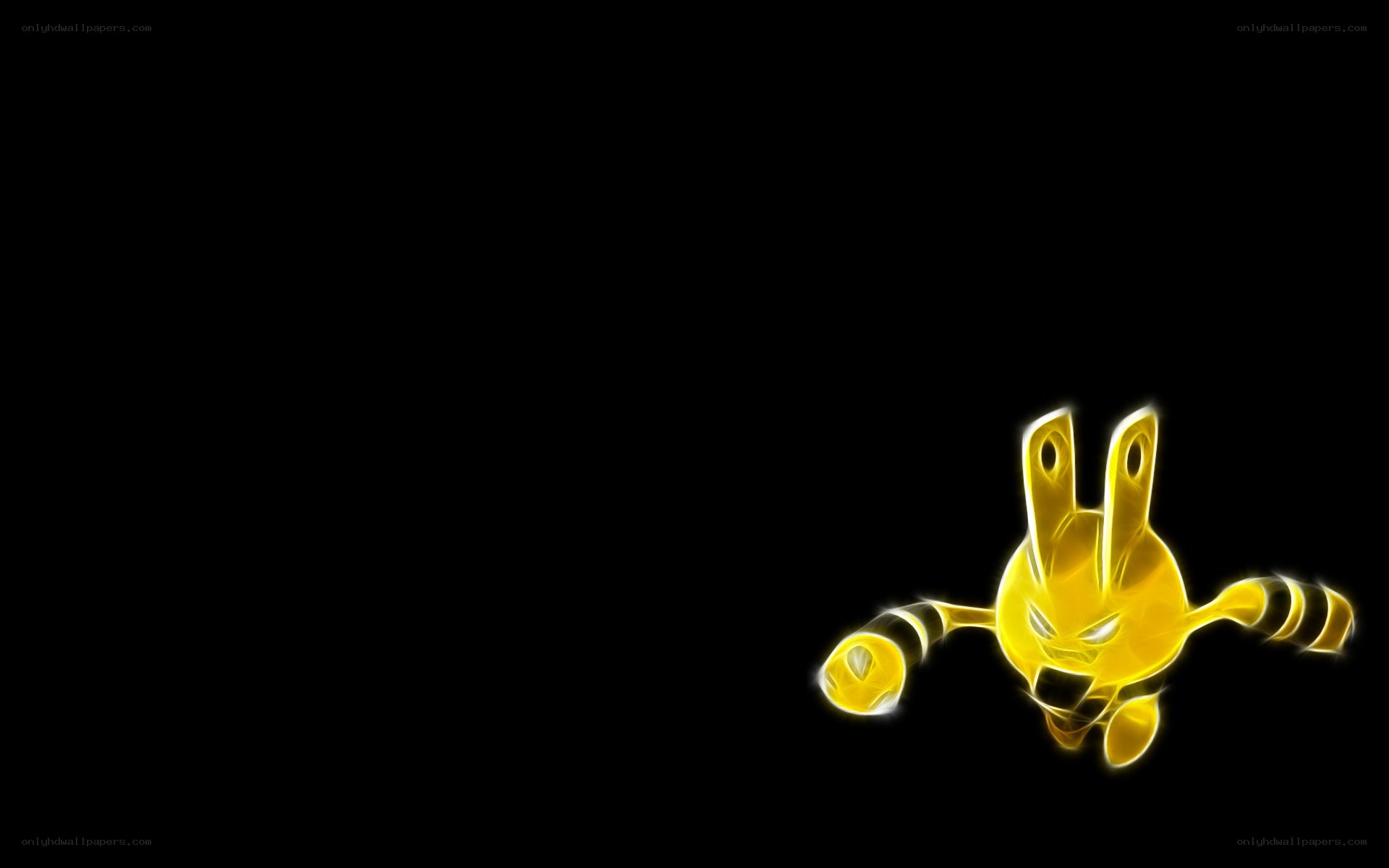 glowing yellow pokémon