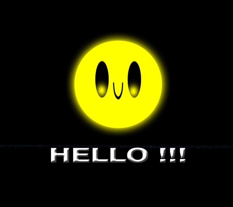 Glowing Yellow Smiley Face — Neutral