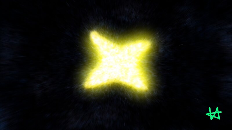glowing yellow star shape