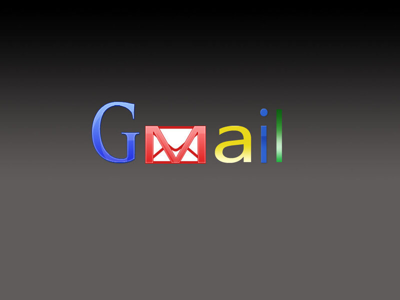 Gmail logo on dark background