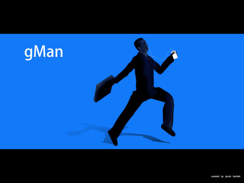 gMan character illustration