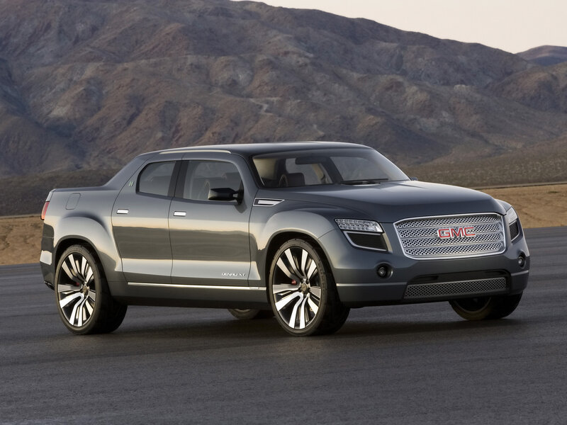 GMC Denali XT Concept — Gray, Dramatic, Sunset, Photograph, Mountains, Road, Black