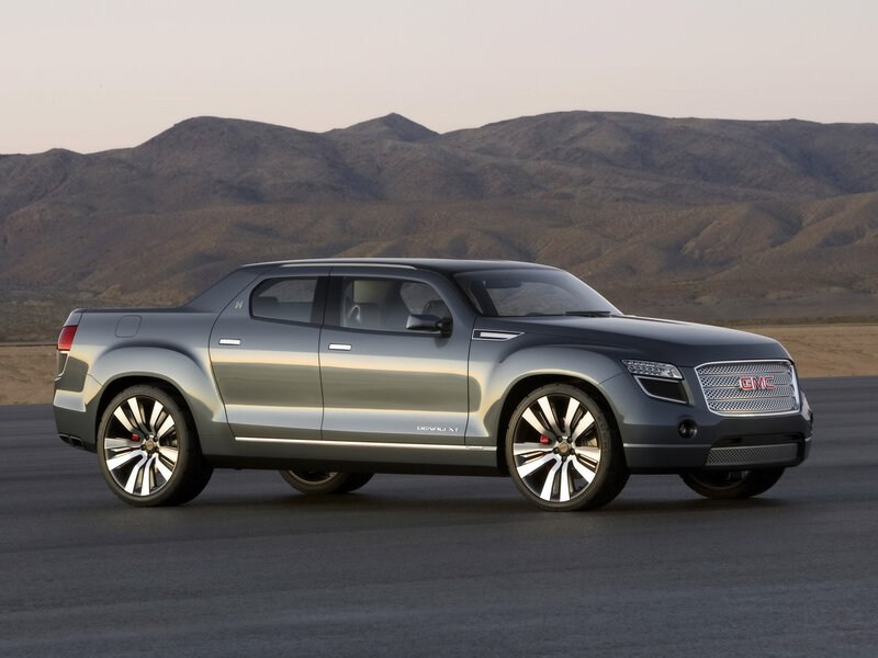 GMC Denali XT Concept Truck — Gray, Dramatic, Sunset