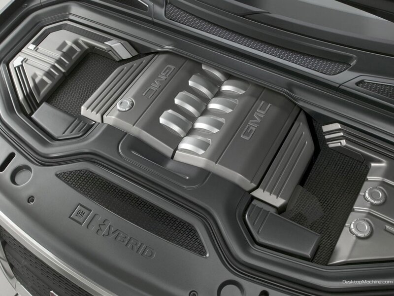 GMC hybrid engine bay
