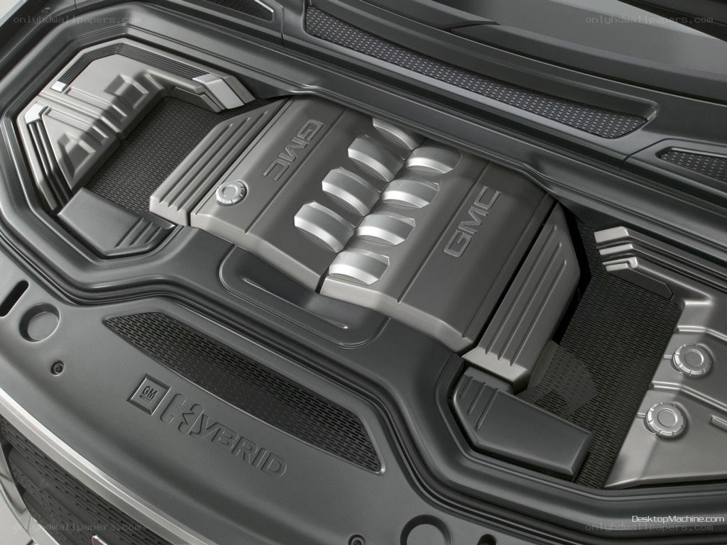 GMC hybrid engine bay