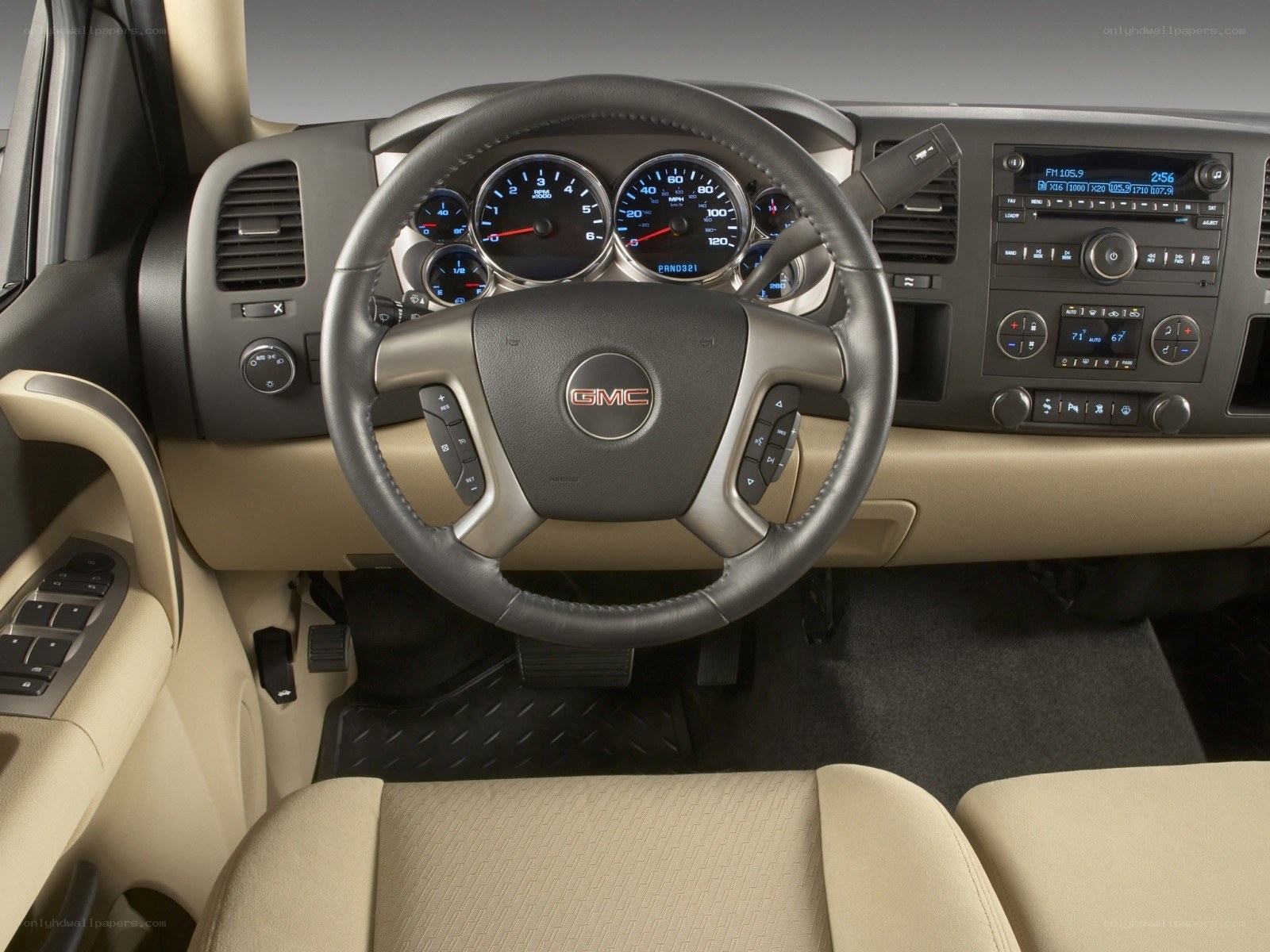 GMC truck interior dashboard