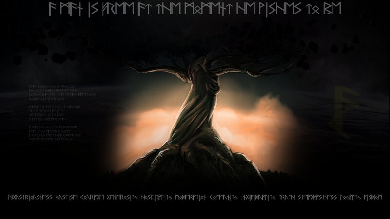 Gnarled Tree in Mist