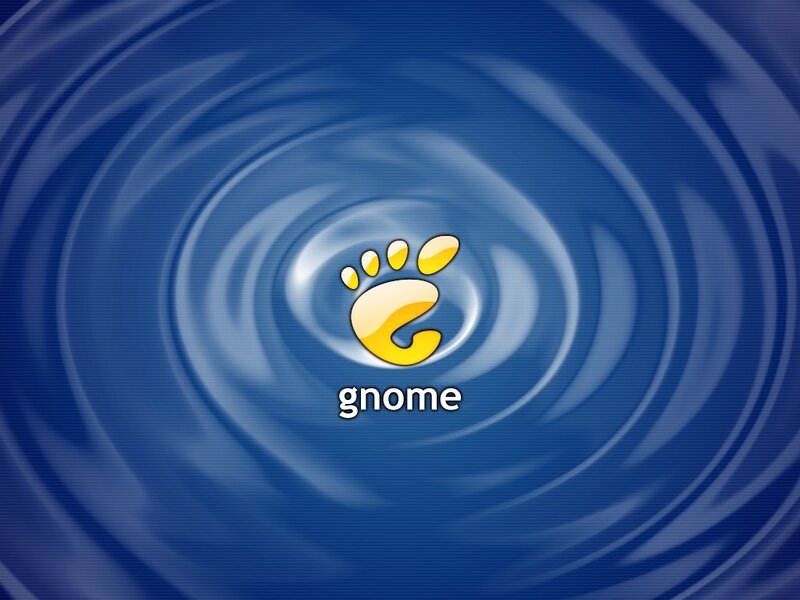 Gnome Logo on Blue — Calm