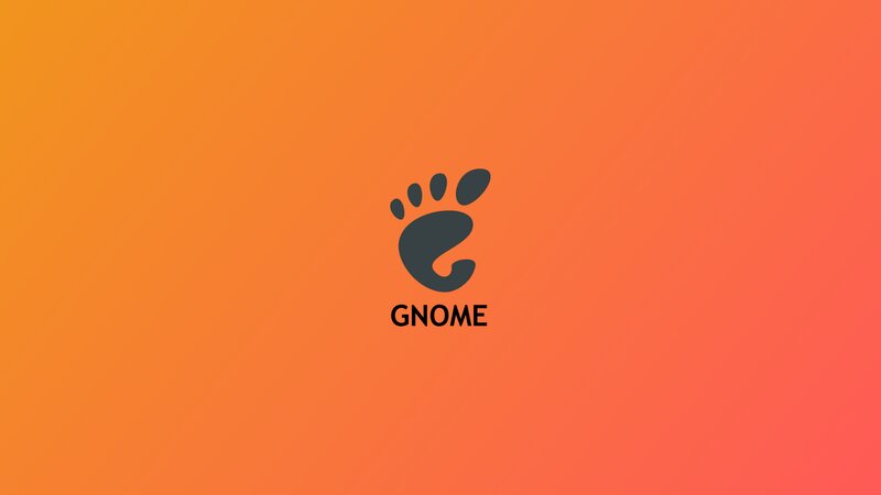 GNOME Logo on Gradient