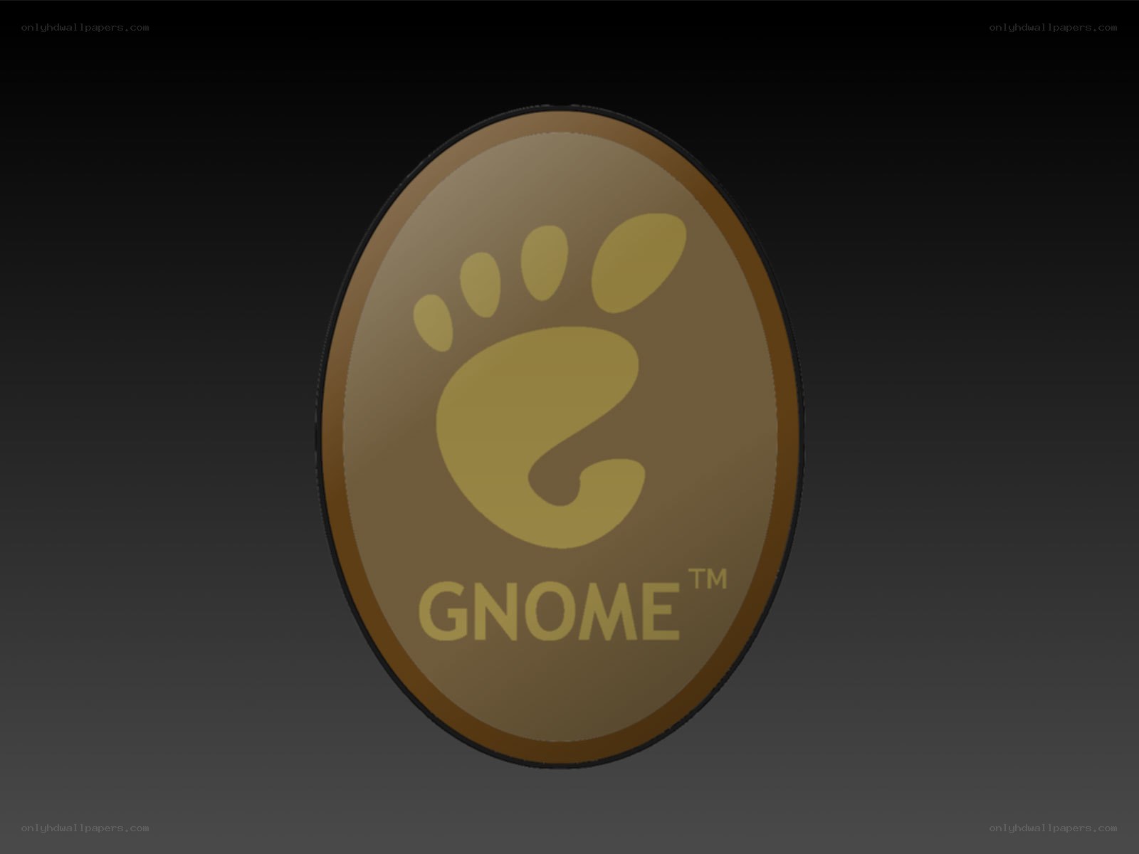 GNOME logo on oval badge