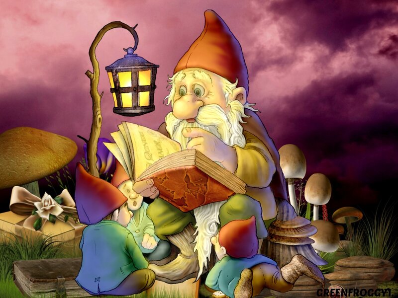 Gnome Reading to Children
