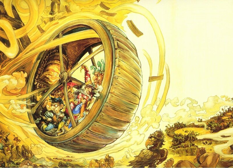 Gnomes in a spinning wheel