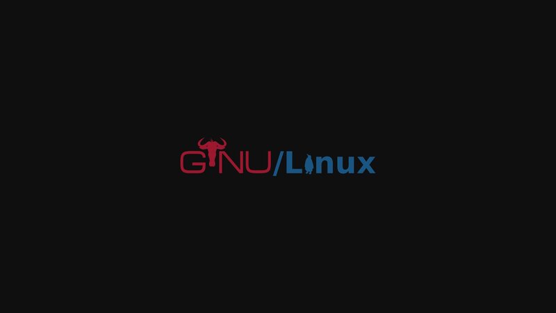 GNU/Linux Logo — Black