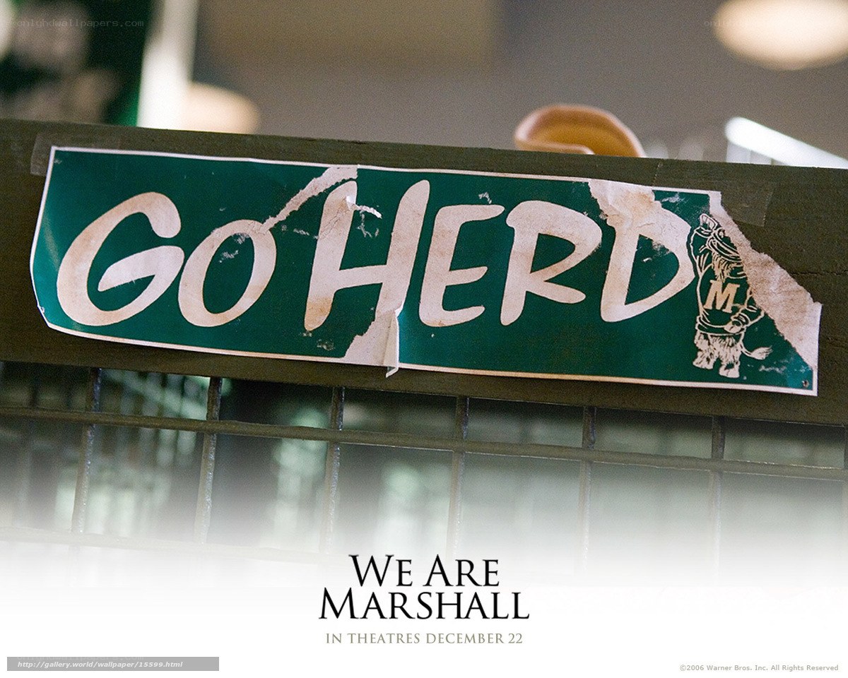 Go Herd sign from We Are Marshall