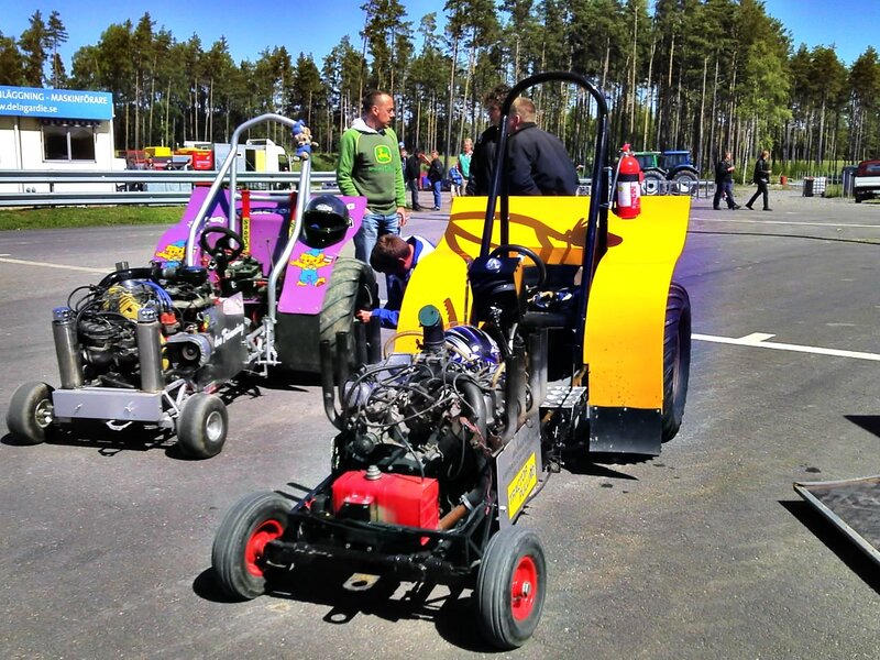 Go-karts on a Track