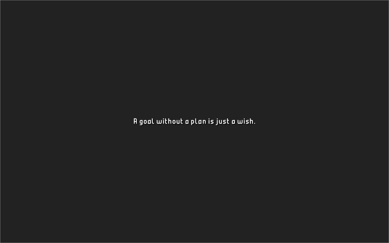 goal without a plan
