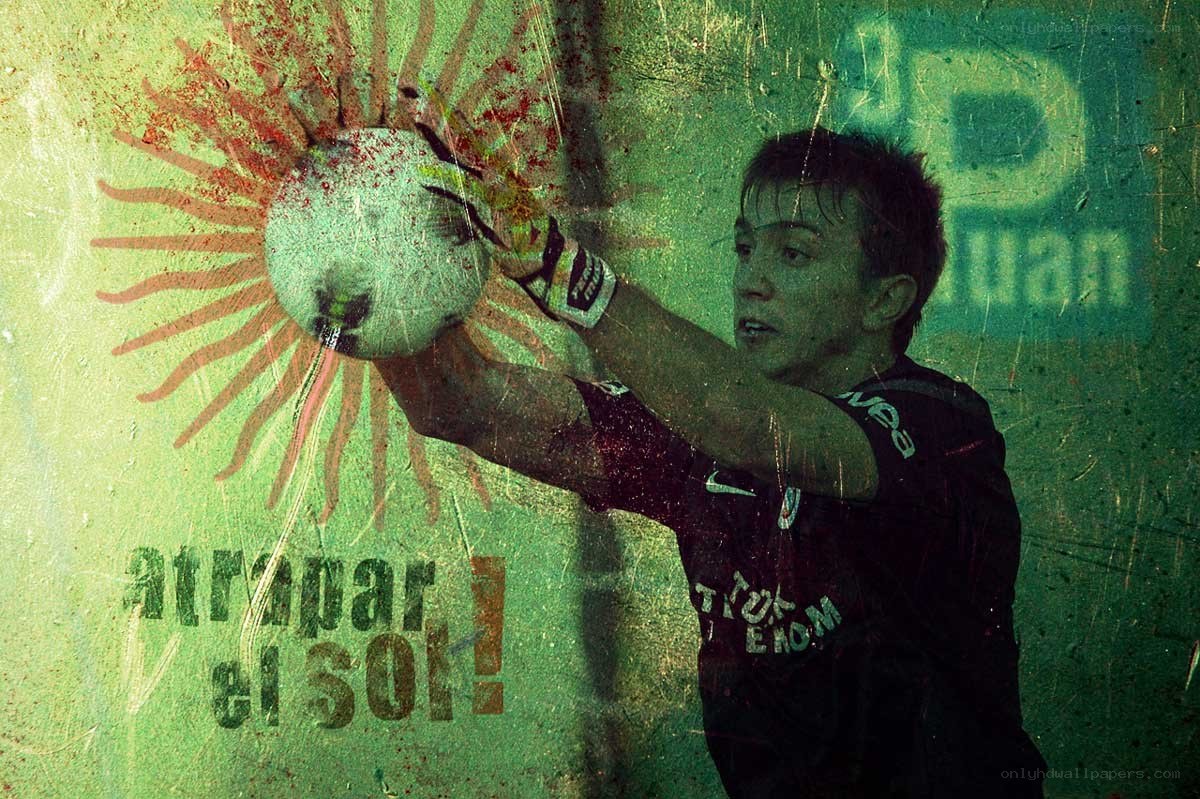 Goalkeeper catching ball