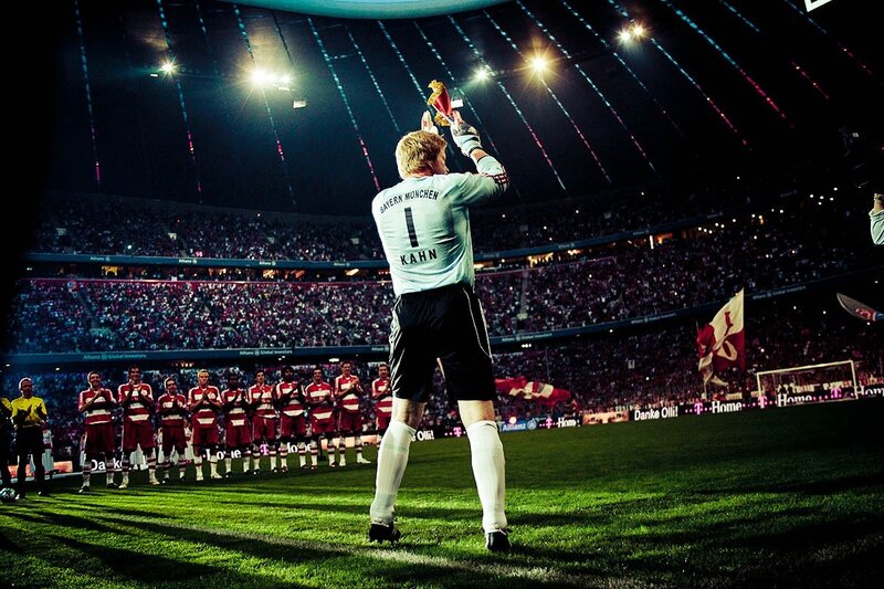 Goalkeeper Holding Trophy