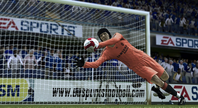 goalkeeper saves ball