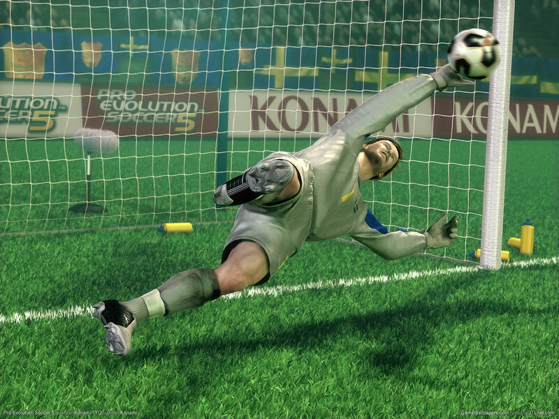 Goalkeeper Saving Ball — Green
