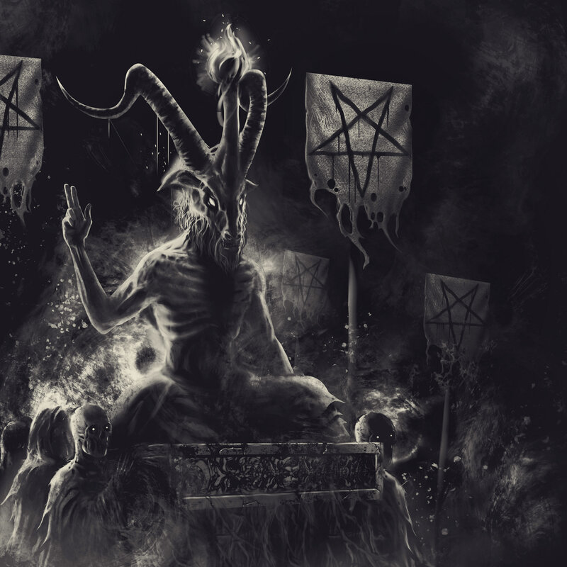 Goat-headed Demon on Throne