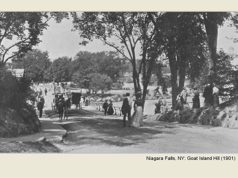 Goat Island Hill in Niagara Falls