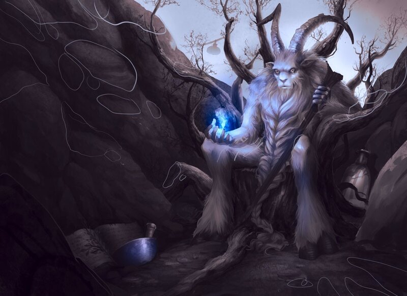 Goat-like Creature — Gray