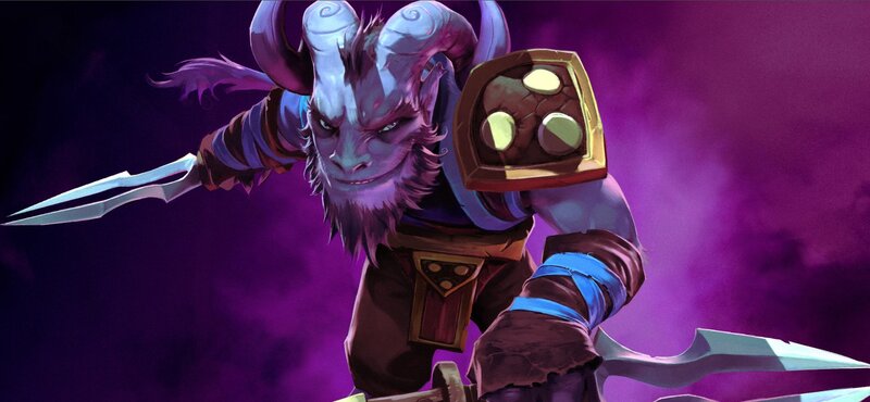 Goat-like Creature with Weapons