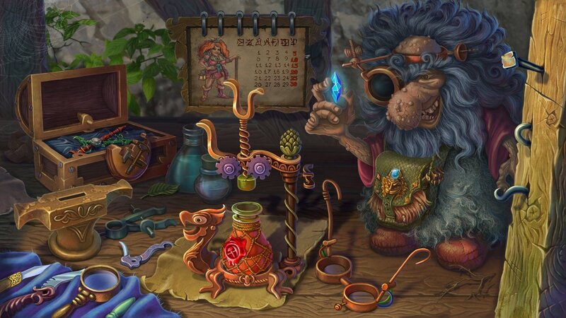 Goblin Alchemist in Workshop
