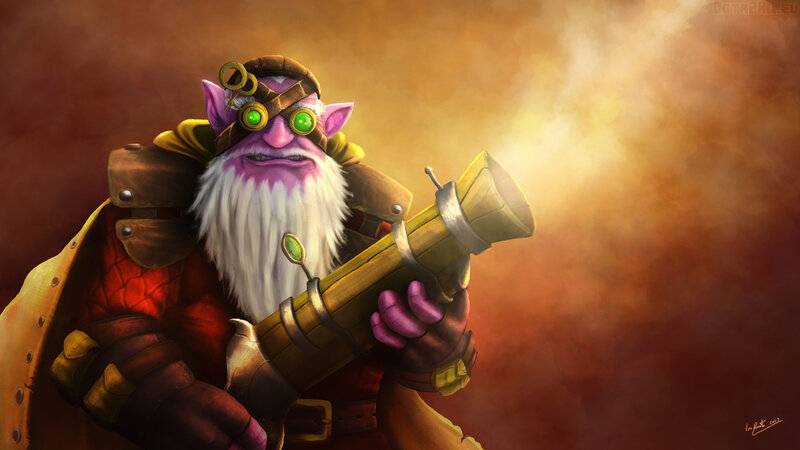 goblin alchemist with rocket launcher