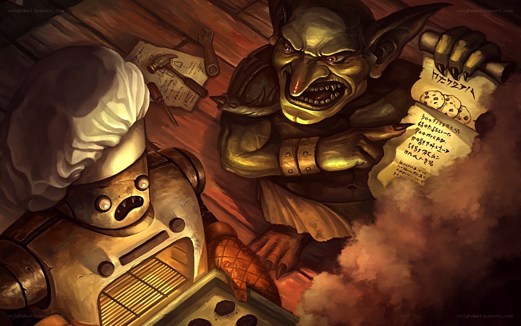 Goblin and robot baker
