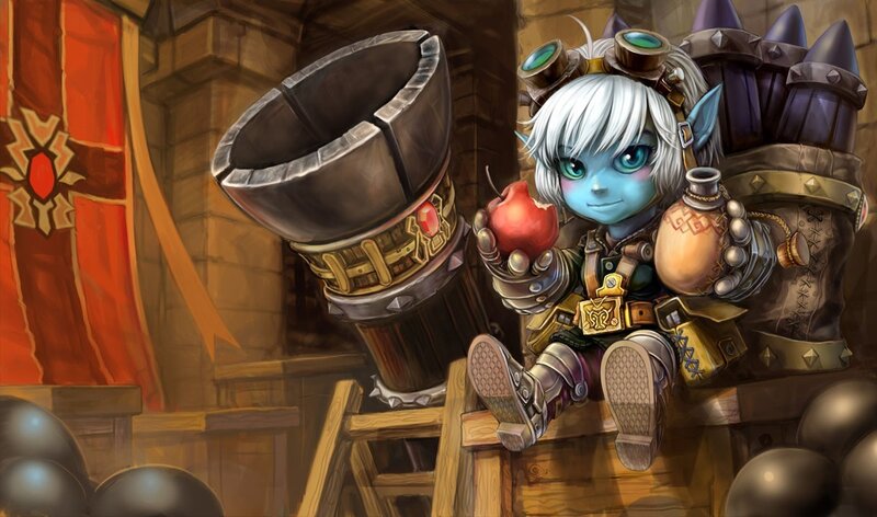 goblin art with apple