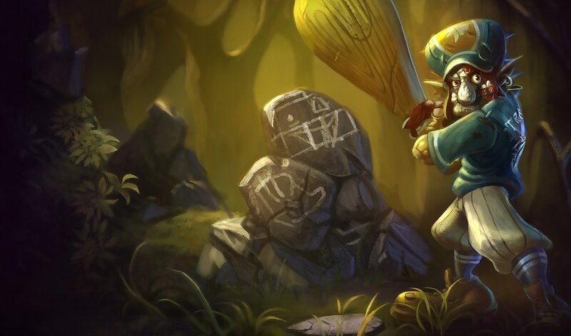 Goblin Baseball Player — Yellow