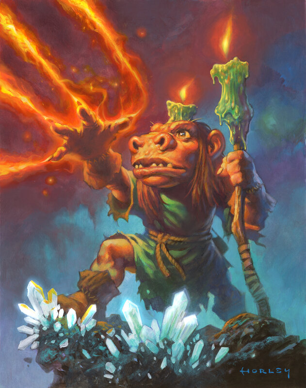 Goblin Casting Fireball