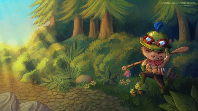 Goblin Character in Forest — Green