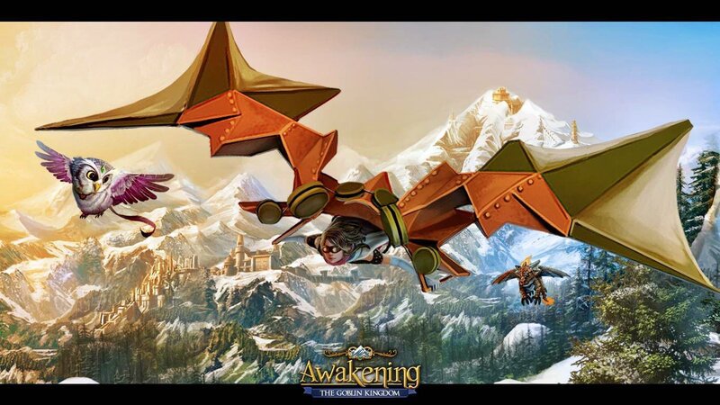 Goblin Flying on Mechanical Wings