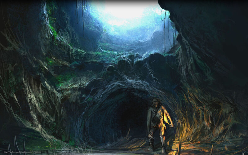 Goblin in a dark cave
