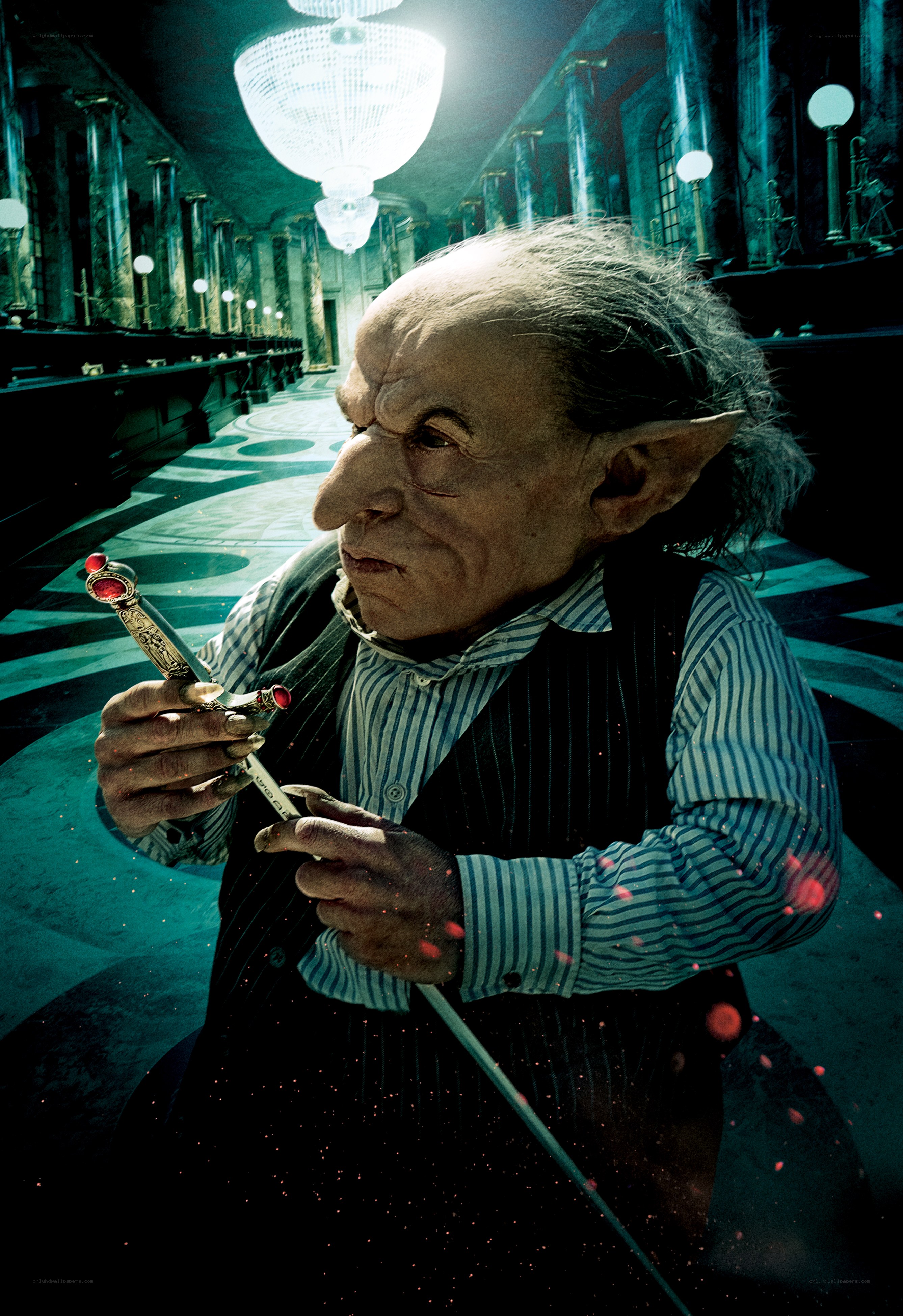 Goblin in a grand hall