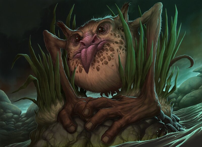 goblin in swamp grass
