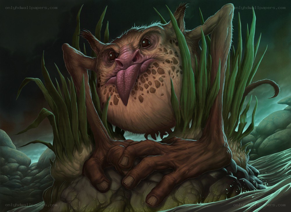 goblin in swamp grass