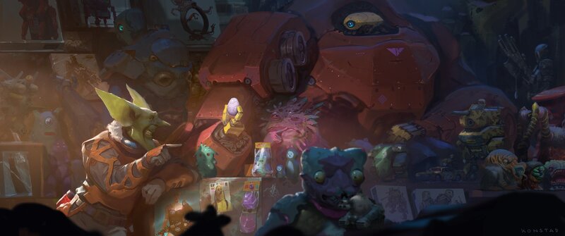 Goblin-like Creature in Market